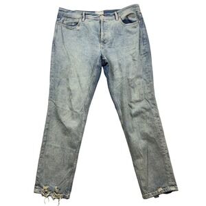 We The Free Unknown Legend Mid-Rise Skinny Button Light Women's Jeans 32 Y2K